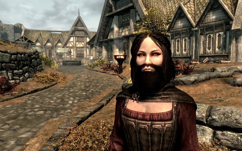 Illustration for article titled The Sexiest, If Not Silliest, Skyrim Beard Porn